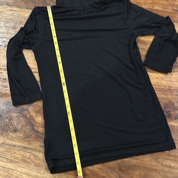 L'Agence Aja 3/4 sleeve Black Turtleneck Top in Black SzPSmall - Picture 11 of 11